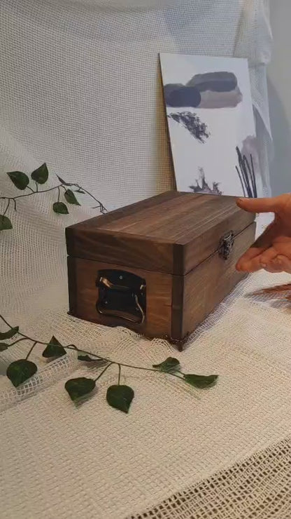 Masif Ahşap Kişiye Özel Ahşap Hatıra Sandığı & Hediye Kutusu.